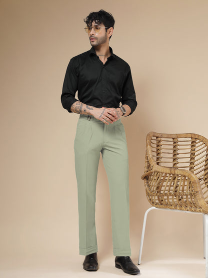 Lime Double Buckle Formal Gurkha Pants by ITALIAN VEGA®