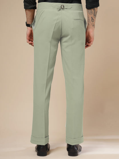 Lime Double Buckle Formal Gurkha Pants by ITALIAN VEGA®