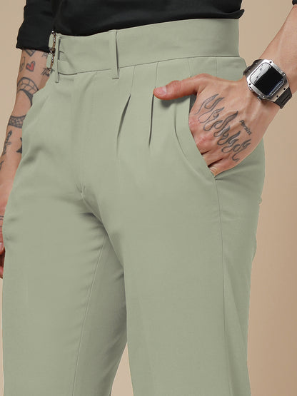 Lime Double Buckle Formal Gurkha Pants by ITALIAN VEGA®