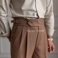 Italian Khakhi Signature Formal Gurkha Pants by ITALIAN VEGA®