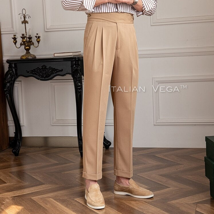 Classic Buttoned Formal Gurkha Pants by ITALIAN VEGA®