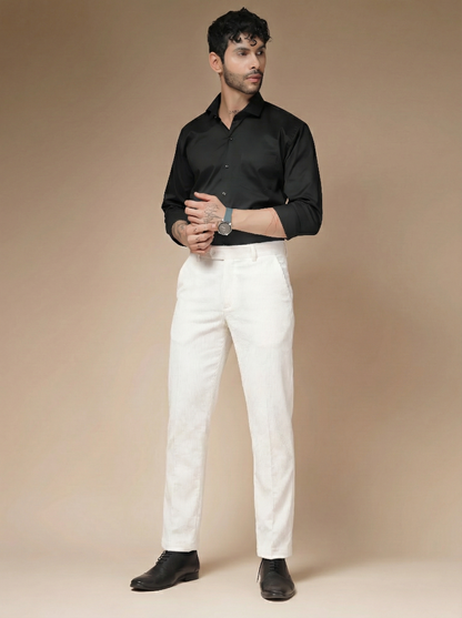 Snow White Corduroy Oxford Gurkha Pants | Boot Cut Fit by ITALIAN VEGA®