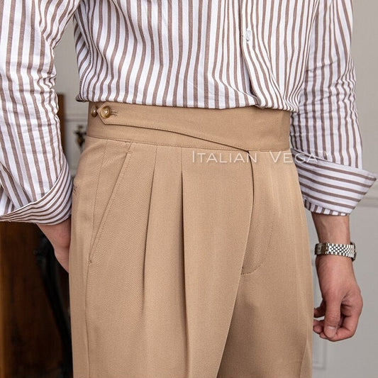 Classic Buttoned Formal Gurkha Pants by ITALIAN VEGA®