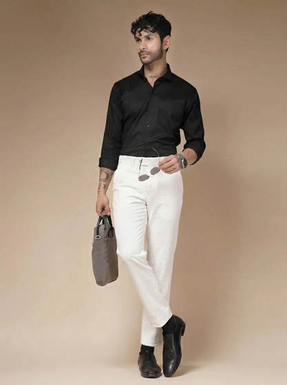 Snow White Corduroy Oxford Gurkha Pants | Boot Cut Fit by ITALIAN VEGA®