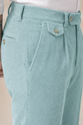 Sage Green Corduroy Signature Flap Gurkha Pants | Boot Cut Fit by ITALIAN VEGA®