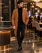 Charleston Tan Wool Blend Over Coat by Italian Vega® (Winter Special)