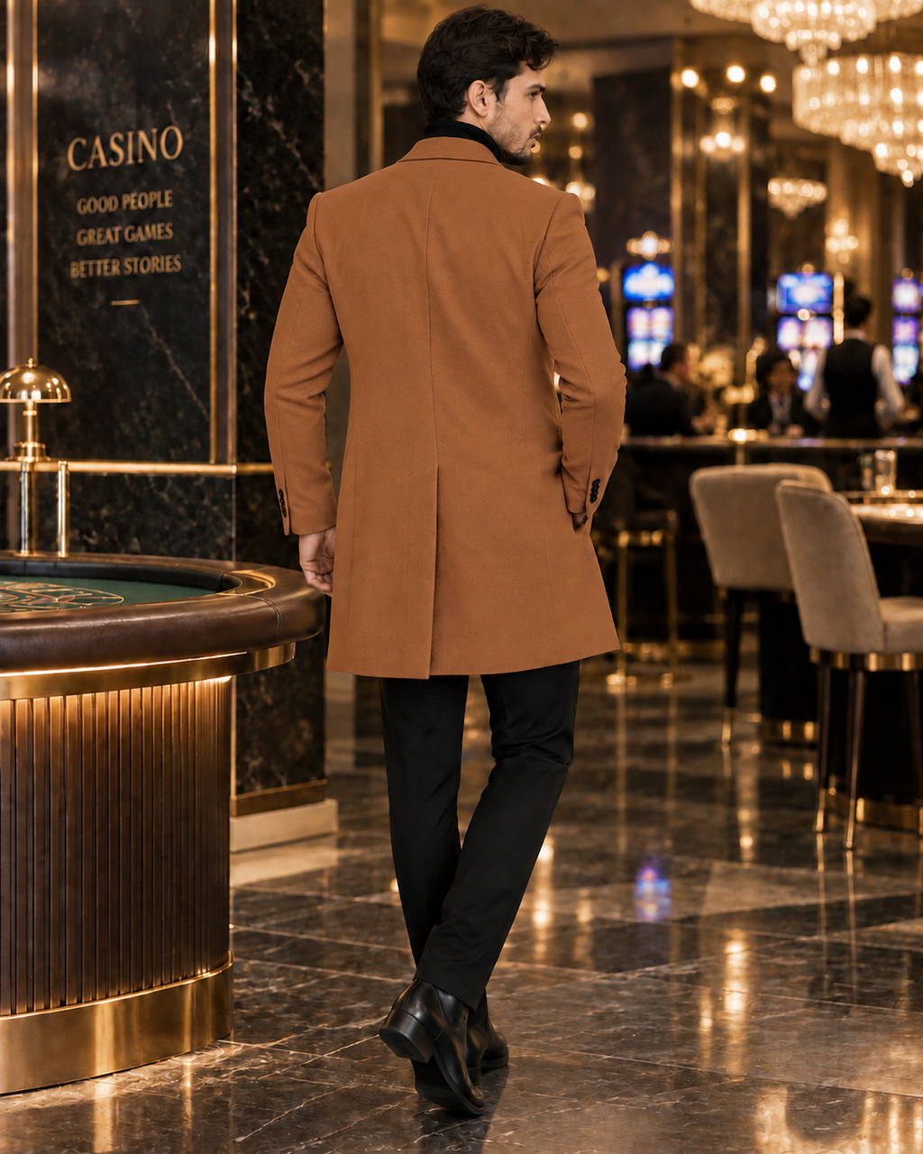 Charleston Tan Wool Blend Over Coat by Italian Vega® (Winter Special)