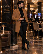 Charleston Tan Wool Blend Over Coat by Italian Vega® (Winter Special)