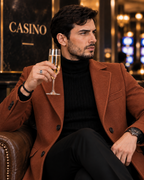 Kingsman Tan Double Breasted OverCoat by Italian Vega® (Winter Special)