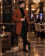 Kingsman Tan Double Breasted OverCoat by Italian Vega® (Winter Special)