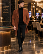 Kingsman Tan Double Breasted OverCoat by Italian Vega® (Winter Special)