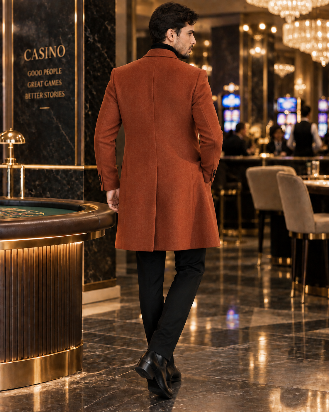 Kingsman Tan Double Breasted OverCoat by Italian Vega® (Winter Special)
