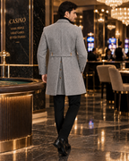 Kingsman Grey Double Breasted Over Coat by Italian Vega® (Winter Special)