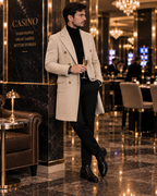 Kingsman Beige Double Breasted Over Coat by Italian Vega® (Winter Special)