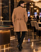Kingsman Brown Double Breasted Over Coat by Italian Vega® (Winter Special)