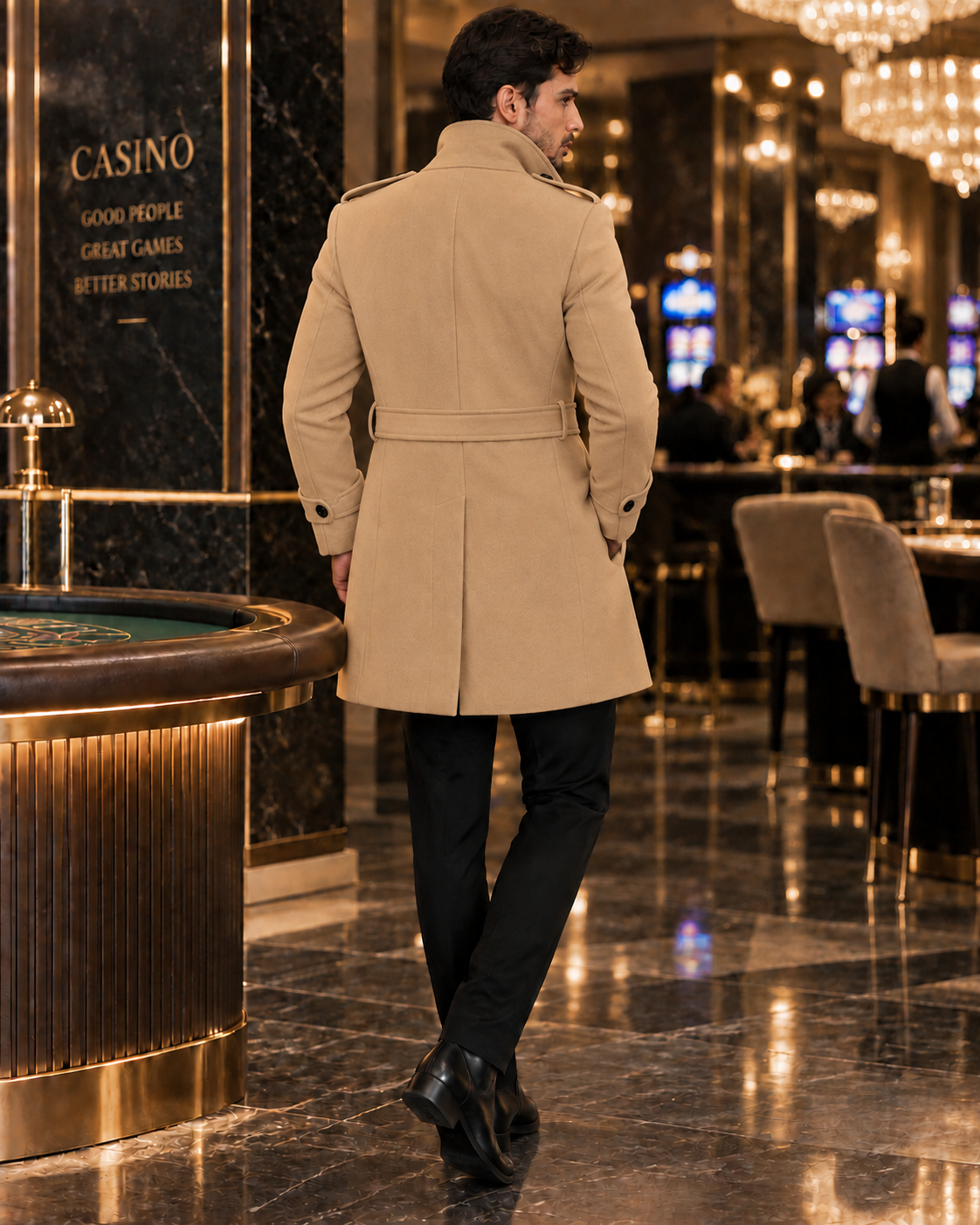 Arctic Camel Double Breasted Over Coat by ITALIAN VEGA® (Winter Special)