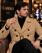 Arctic Camel Double Breasted Over Coat by ITALIAN VEGA® (Winter Special)