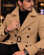 Arctic Camel Double Breasted Over Coat by ITALIAN VEGA® (Winter Special)