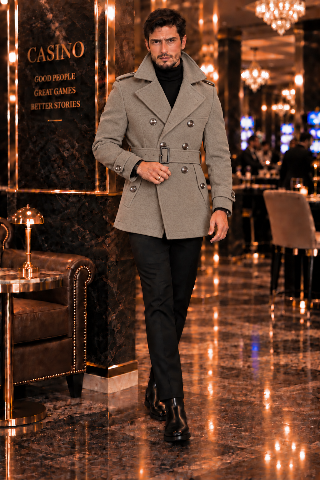 Arctic Vizon Double Breasted Over Coat by ITALIAN VEGA® (Winter Special)