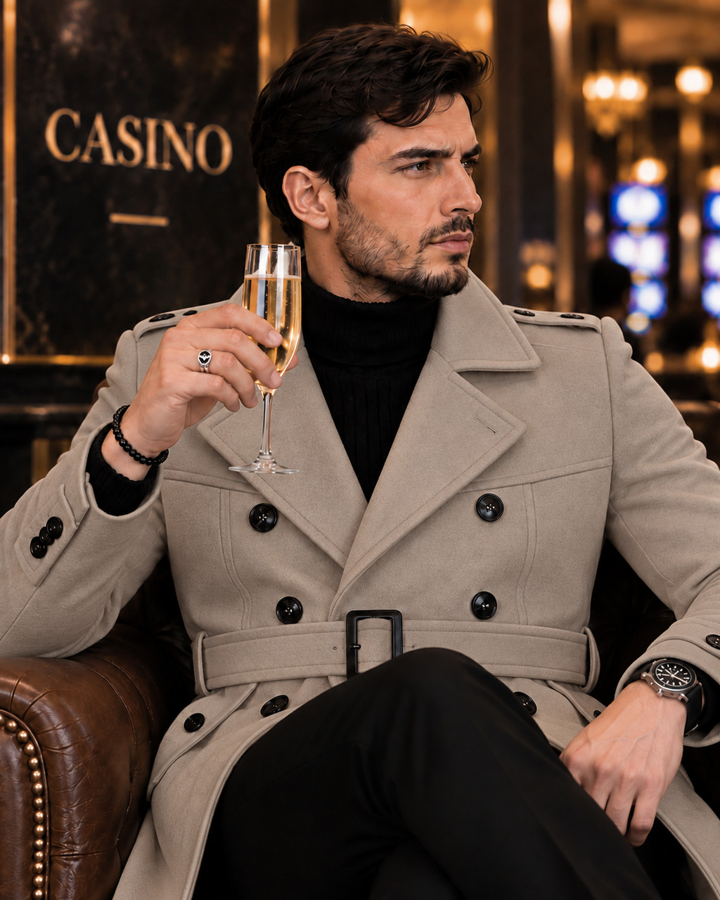 Arctic Vizon Double Breasted Over Coat by ITALIAN VEGA® (Winter Special)