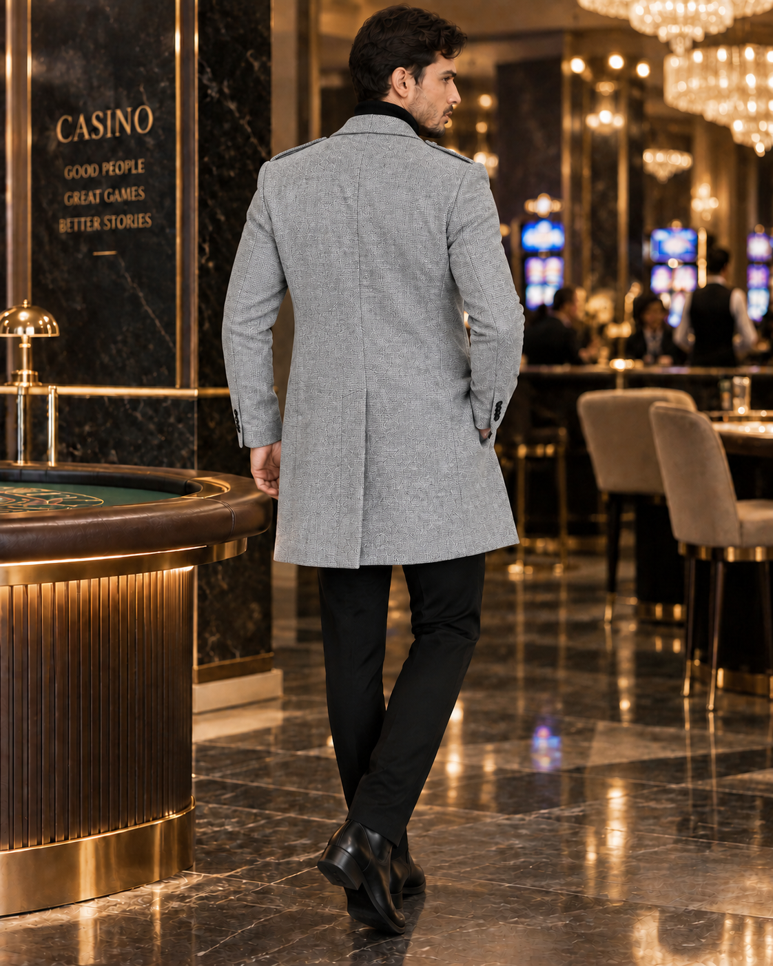 Alaska Ash Grey Double Breasted Over Coat by ITALIAN VEGA® (Winter Special)