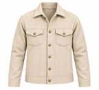 Classy Beige Wool Jacket by ITALIAN VEGA®