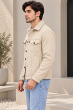 Classy Beige Wool Jacket by ITALIAN VEGA®