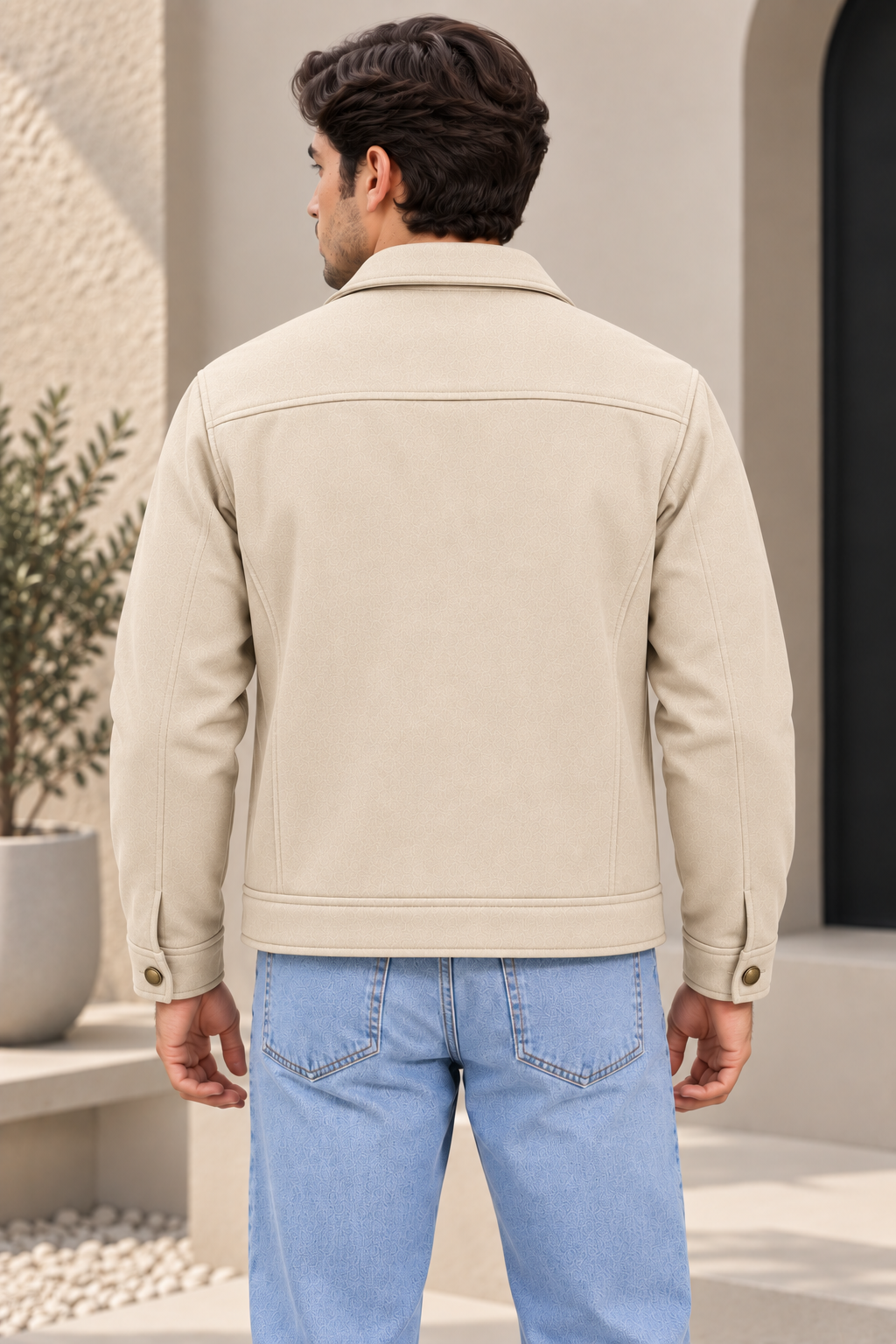 Classy Beige Wool Jacket by ITALIAN VEGA®
