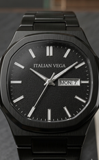 Italian Vega Nero Classico 7 – All Black Premium Stainless Steel Watch