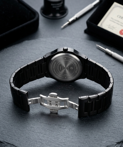 Italian Vega Nero Classico 7 – All Black Premium Stainless Steel Watch