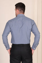 Old Money Deep Navy Stripe One Piece Collar by Italian Vega®