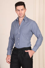 Old Money Deep Navy Stripe One Piece Collar by Italian Vega®