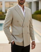 Lime Double Breasted One Piece Blazer by ITALIAN VEGA®