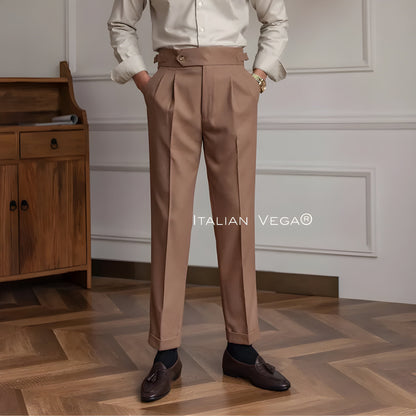 Italian Khakhi Signature Formal Gurkha Pants by ITALIAN VEGA®