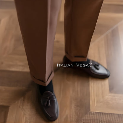 Italian Khakhi Signature Formal Gurkha Pants by ITALIAN VEGA®