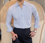 Old Money Navy Striped Shirt by Italian Vega®