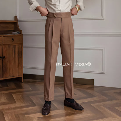 Italian Khakhi Signature Formal Gurkha Pants by ITALIAN VEGA®