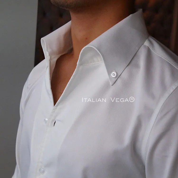 Old Money White Shirt with White Signature Buttoned Gurkha Pant by ITALIAN VEGA®