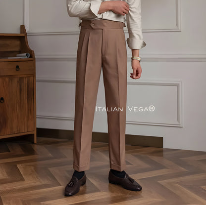 Italian Khakhi Signature Formal Gurkha Pants by ITALIAN VEGA®