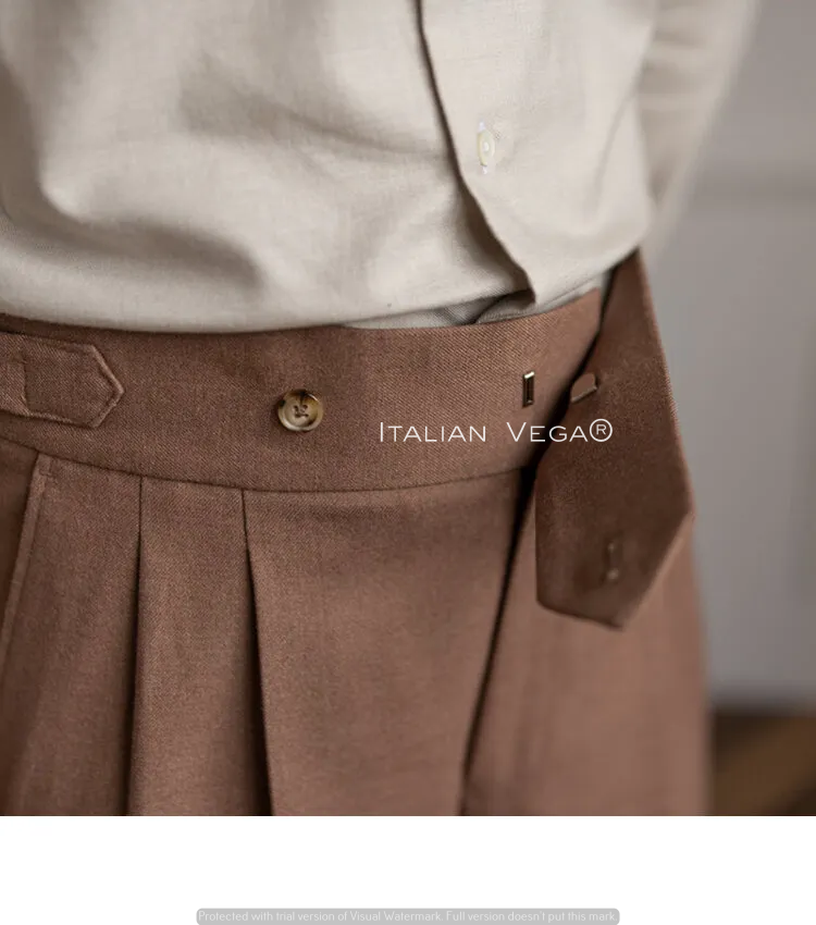 Italian Khakhi Signature Formal Gurkha Pants by ITALIAN VEGA®