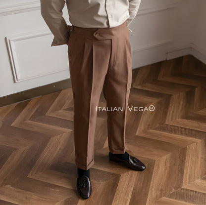 Italian Khakhi Signature Formal Gurkha Pants by ITALIAN VEGA®