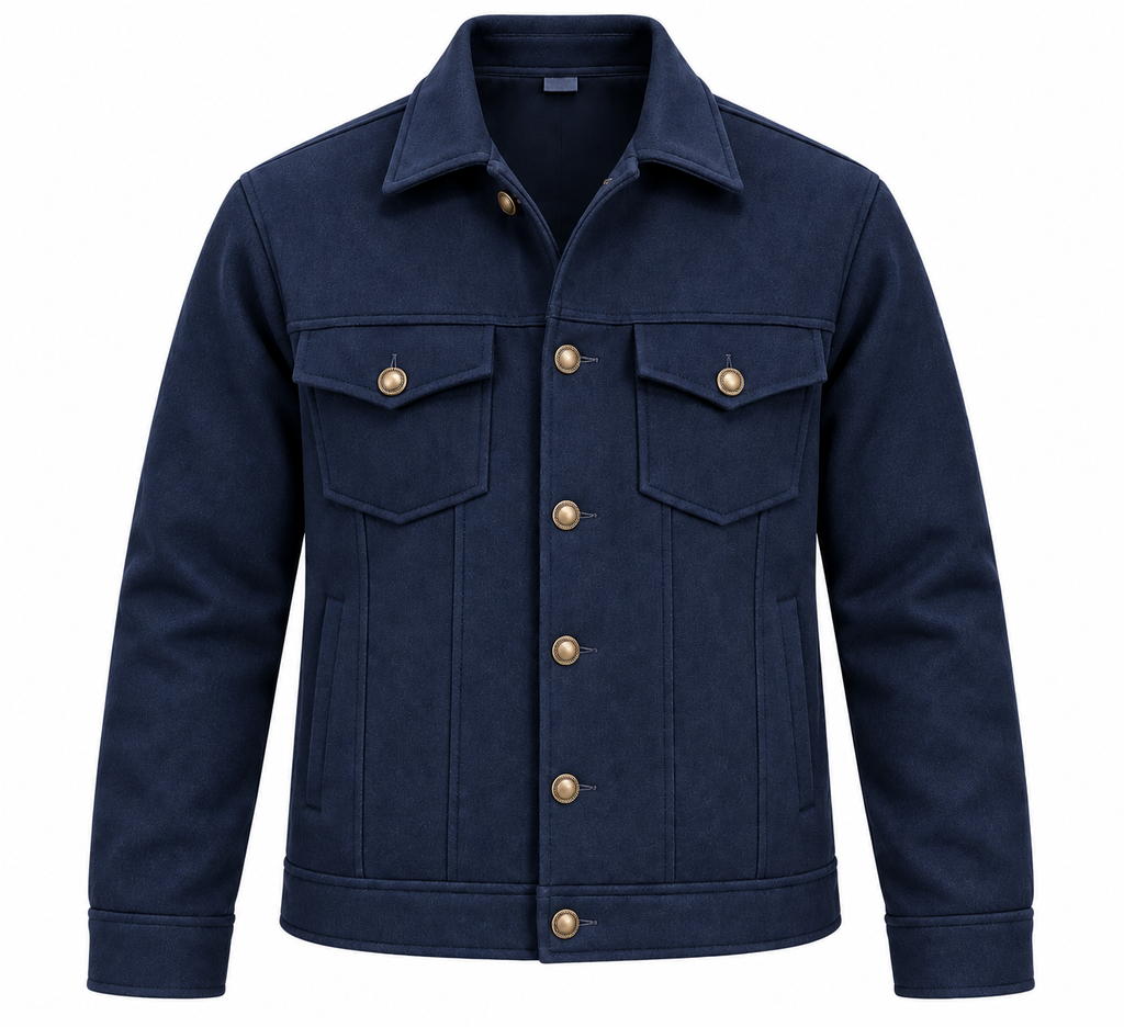 Classy Navy Blue Wool Jacket by ITALIAN VEGA®