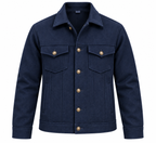 Classy Navy Blue Wool Jacket by ITALIAN VEGA®