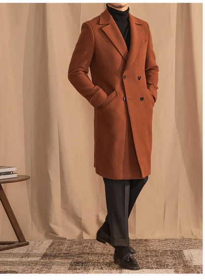 Kingsman Tan Double Breasted OverCoat by Italian Vega® (Winter Special)