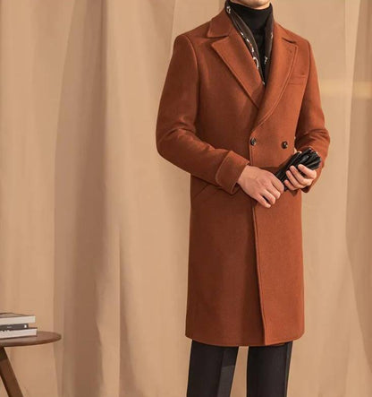 Kingsman Tan Double Breasted OverCoat by Italian Vega® (Winter Special)