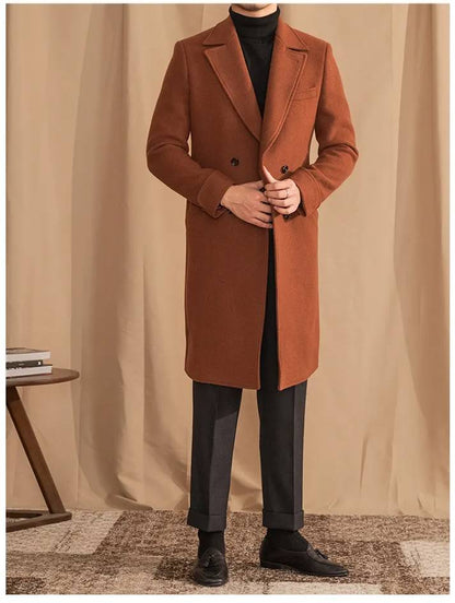 Kingsman Tan Double Breasted OverCoat by Italian Vega® (Winter Special)