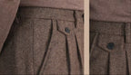Khakhi Signature Flap Herringbone Gurkha Pants by Italian Vega®