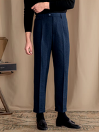 Blue Signature Flap Herringbone Gurkha Pants by Italian Vega®