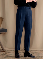 Blue Signature Flap Herringbone Gurkha Pants by Italian Vega®