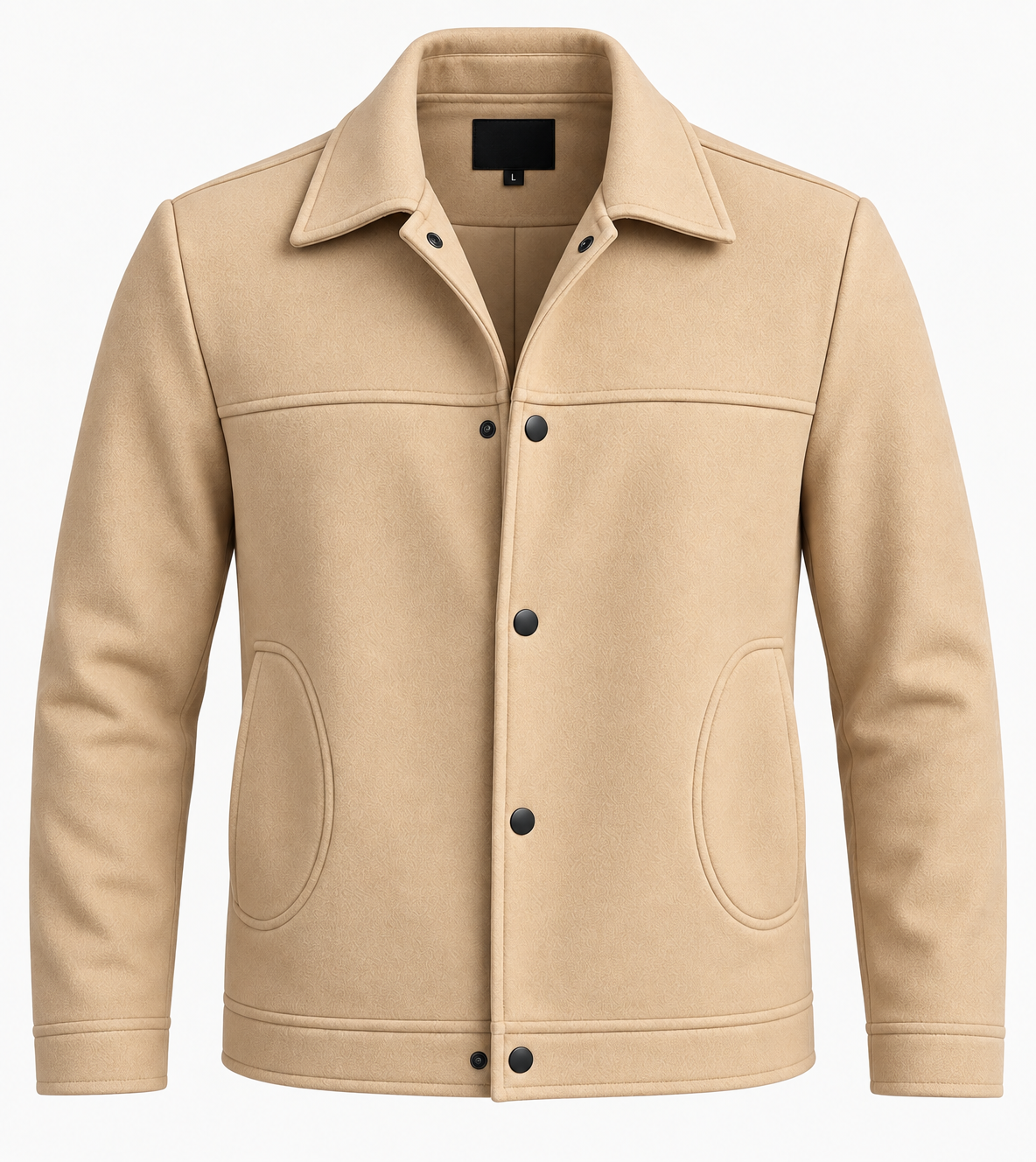 Sleek Camel Wool Coach Jacket by ITALIAN VEGA®